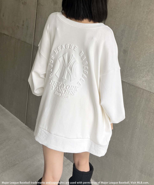 BACK TO THE FIELD(バック トゥー ザ フィールド)の「【MLB】エンボスセットアップ(セットアップ・レディース・ホワイト/グレー/ブラック・FREE)」の2枚目の写真