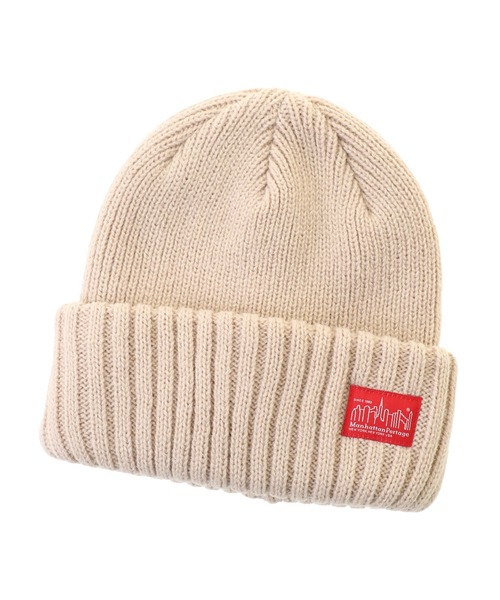 Manhattan Portage（マンハッタンポーテージ）の「Rib Knit Watch（ニットキャップ/ビーニー・メンズ・ベージュ/グレー/ワイン/ブラック/ピンク/ネイビー/オレンジ/オフホワイト・FREE）」の4枚目の写真