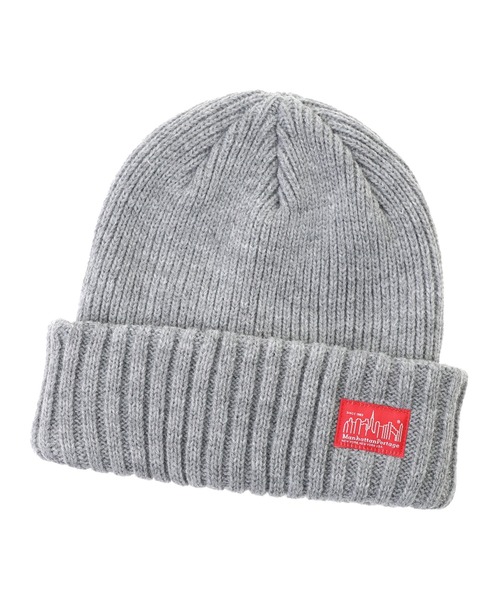 Manhattan Portage（マンハッタンポーテージ）の「Rib Knit Watch（ニットキャップ/ビーニー・メンズ・ベージュ/グレー/ワイン/ブラック/ピンク/ネイビー/オレンジ/オフホワイト・FREE）」の3枚目の写真