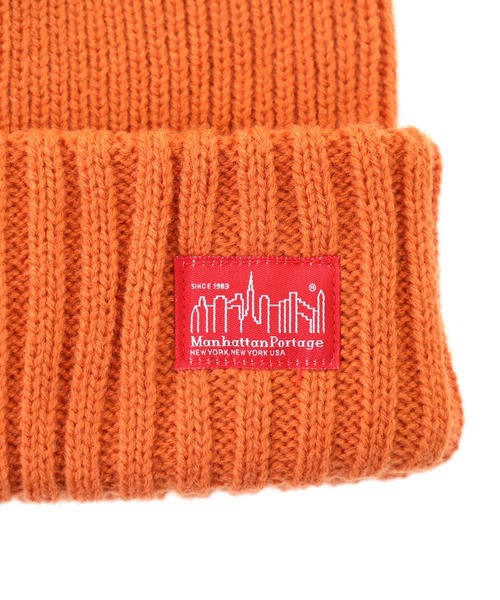 Manhattan Portage（マンハッタンポーテージ）の「Rib Knit Watch（ニットキャップ/ビーニー・メンズ・ベージュ/グレー/ワイン/ブラック/ピンク/ネイビー/オレンジ/オフホワイト・FREE）」の12枚目の写真