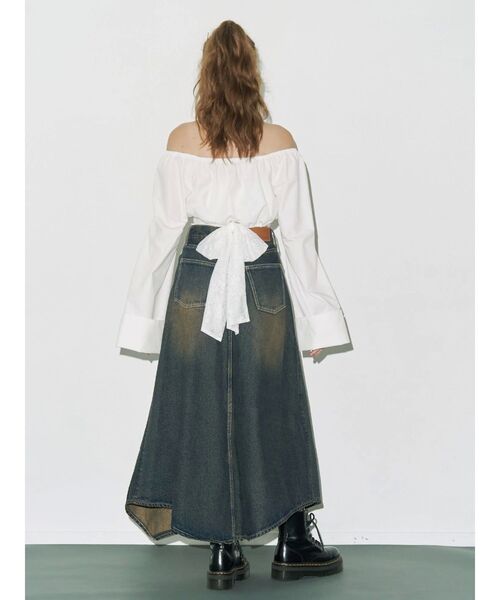 EVRIS(エヴリス)の「バックリボンブラウス(シャツ/ブラウス・レディース・ホワイト/ブラック・FREE)」の6枚目の写真