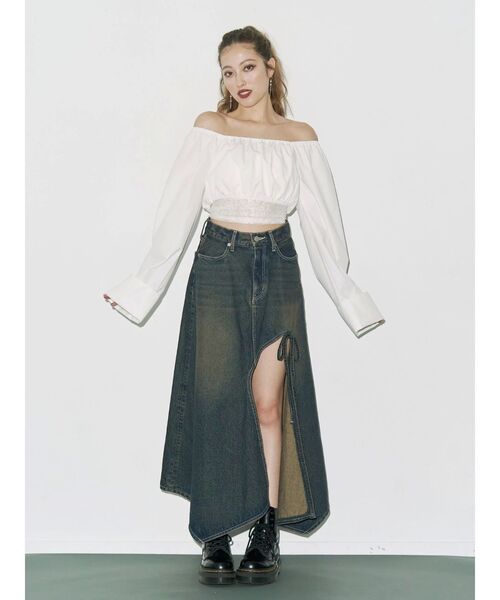 EVRIS(エヴリス)の「バックリボンブラウス(シャツ/ブラウス・レディース・ホワイト/ブラック・FREE)」の8枚目の写真