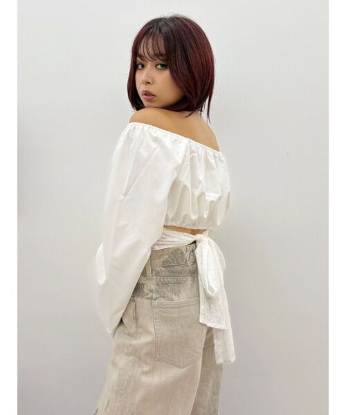 EVRIS(エヴリス)の「バックリボンブラウス(シャツ/ブラウス・レディース・ホワイト/ブラック・FREE)」の12枚目の写真