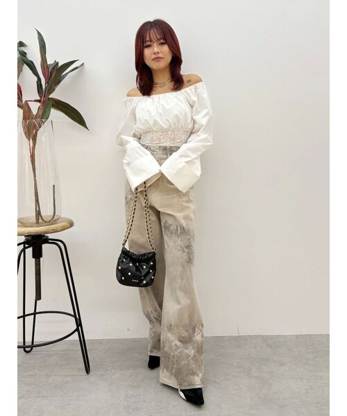 EVRIS(エヴリス)の「バックリボンブラウス(シャツ/ブラウス・レディース・ホワイト/ブラック・FREE)」の16枚目の写真