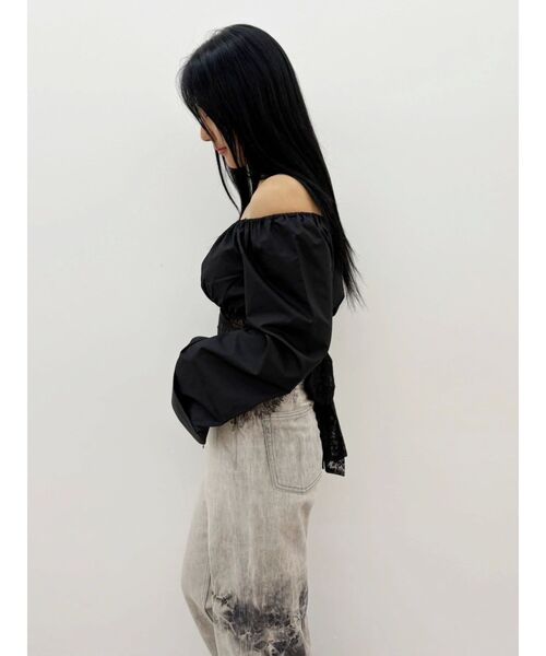 EVRIS(エヴリス)の「バックリボンブラウス(シャツ/ブラウス・レディース・ホワイト/ブラック・FREE)」の21枚目の写真