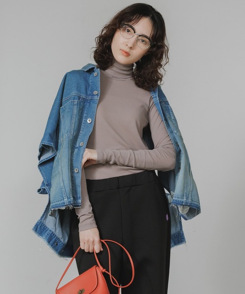 Garance et VioLette(ギャランスエトヴィオレット)の「Garance et VioLette/ギャランスエトヴィオレット テレコ編み エアリー タートル カットソー(Tシャツ/カットソー・レディース・グレー/モカ/グレー系・FREE)」の17枚目の写真