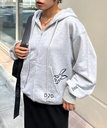 パーカー（グレー/灰色系・ワンポイント）ファッション通販