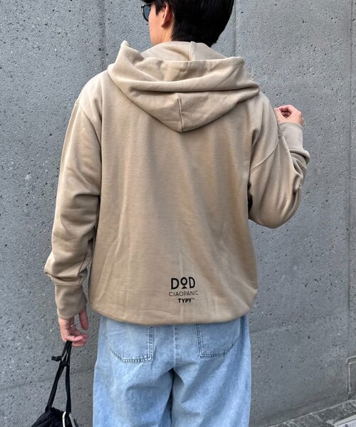 DOD（ディーオーディー）の「【GRY・BLUEは一部店舗限定】【DOD】【ユニセックス】ヒョッコリポケジップ（パーカー・レディース・グレー/ベージュ/ブルー・MEDIUM/LARGE/ONE SIZE）」の7枚目の写真