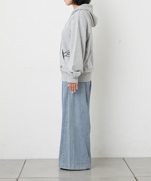 DOD（ディーオーディー）の「【GRY・BLUEは一部店舗限定】【DOD】【ユニセックス】ヒョッコリポケジップ（パーカー・レディース・グレー/ベージュ/ブルー・MEDIUM/LARGE/ONE SIZE）」の21枚目の写真