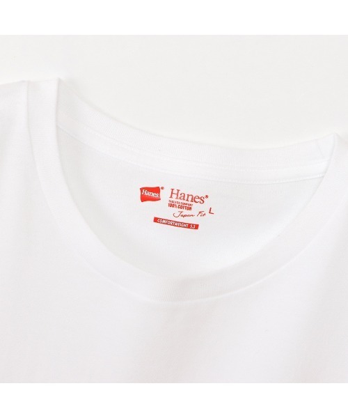 HANES(ヘインズ)の「【Hanes/ヘインズ】JAPAN FIT 2P クルーネックロングスリーブTシャツ H5440(Tシャツ/カットソー・レディース・マルチ・M/L/XL)」の4枚目の写真