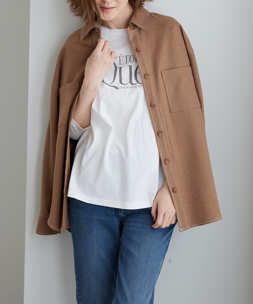 BELLUNA PLUS(ベルーナ)の「綿100%大人プリントプルオーバー(Tシャツ/カットソー・レディース・ホワイト系その他2/ブルーグレー/カーキ/ホワイト系その他/ホワイト系その他3/ブルー系その他・LARGE/MEDIUM/X-LARGE)」の22枚目の写真
