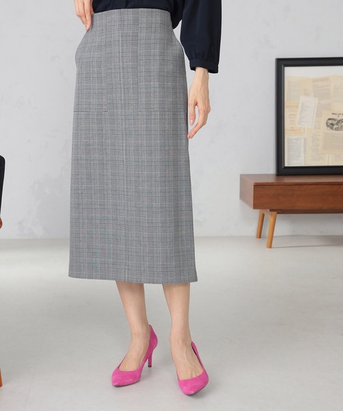 GALLORIA（ギャローリア）の「ベイカーナロースカート（スカート・レディース・グレー/ブルー/ネイビー・S/M/L/LL）」の2枚目の写真