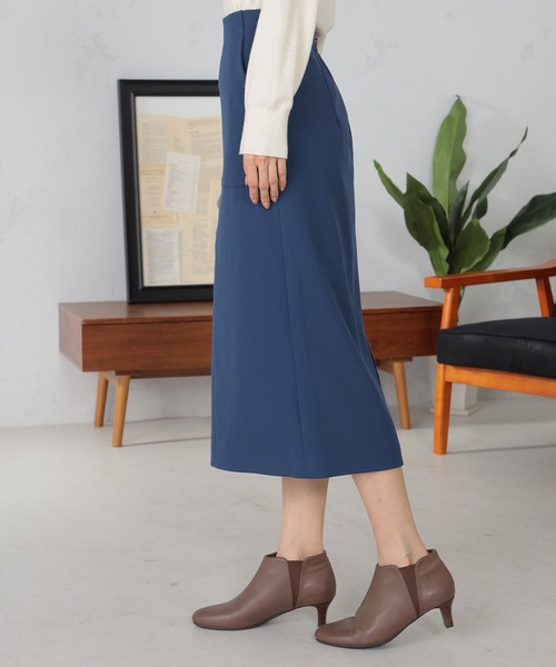 GALLORIA（ギャローリア）の「ベイカーナロースカート（スカート・レディース・グレー/ブルー/ネイビー・S/M/L/LL）」の4枚目の写真