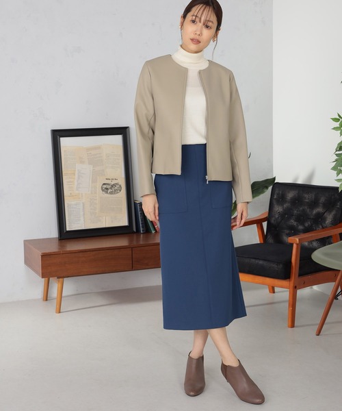 GALLORIA（ギャローリア）の「ベイカーナロースカート（スカート・レディース・グレー/ブルー/ネイビー・S/M/L/LL）」の10枚目の写真