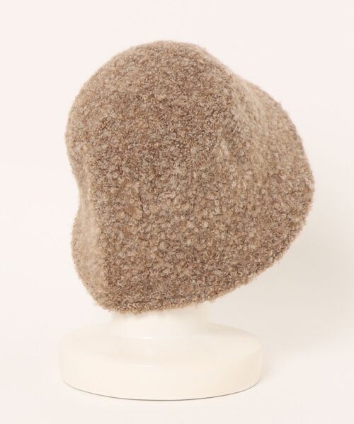 and it_(アンドイット)の「MIXブークレヤーンハット(ハット・レディース・モカ・FREE)」の2枚目の写真