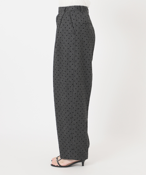 B.C STOCK（ベーセーストック）の「手洗い可 / ツイルドットフォルムパンツ（スラックス・レディース・チャコールグレー/ブラウン・SMALL/MEDIUM）」の17枚目の写真