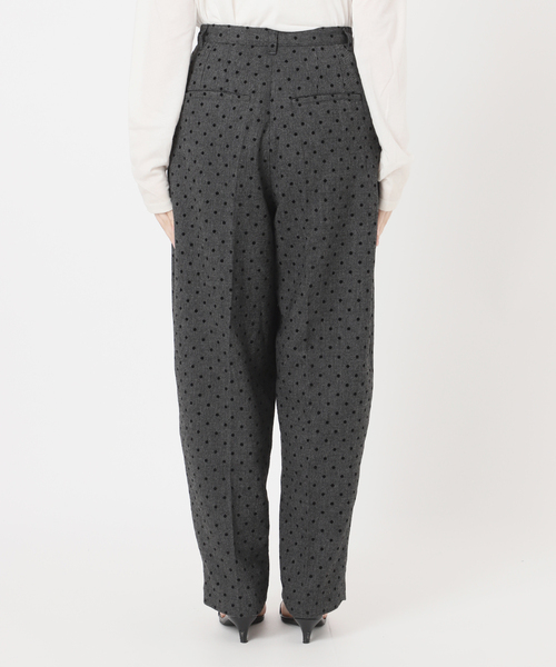 B.C STOCK（ベーセーストック）の「手洗い可 / ツイルドットフォルムパンツ（スラックス・レディース・チャコールグレー/ブラウン・SMALL/MEDIUM）」の18枚目の写真