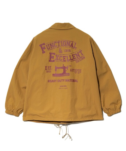 CUBE SUGAR（キューブシュガー）の「CUBE SUGAR/キューブシュガー　ナイロンワッシャー Backプリント コーチJK（ブルゾン・レディース・マスタード/ブラック/グリーン・FREE）」の11枚目の写真