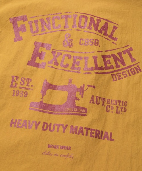 CUBE SUGAR（キューブシュガー）の「CUBE SUGAR/キューブシュガー　ナイロンワッシャー Backプリント コーチJK（ブルゾン・レディース・マスタード/ブラック/グリーン・FREE）」の12枚目の写真