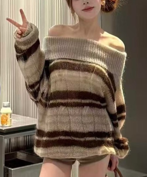 ソ*ム様 ❮希少❯ベルルッティ ボーダーニット セーター カットソー zootie（ズーティー） ニット セーター ボリュームタックスリーブ