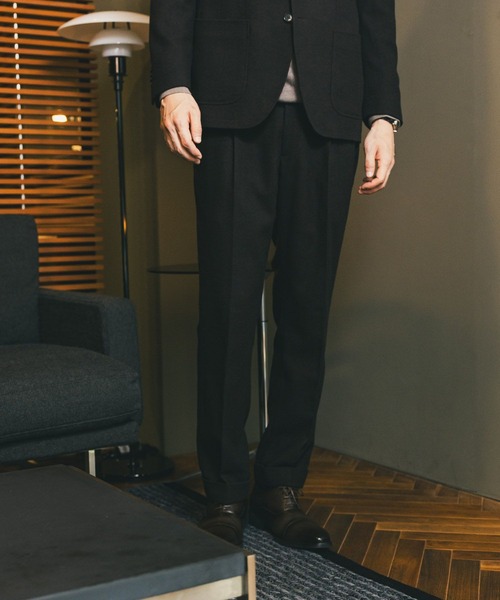 GLOBAL WORK（グローバルワーク）の「ウールブレンドパンツ/Salon de GW/581180（スラックス・メンズ・ネイビー/ブラウン/グレー・SMALL/MEDIUM/LARGE/X-LARGE）」の21枚目の写真