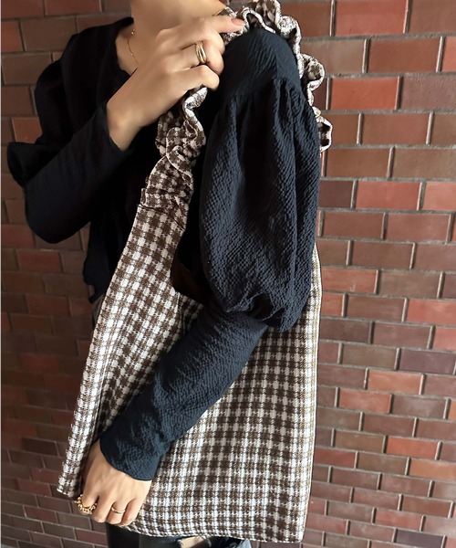 KOBE LETTUCE（コウベレタス）の「[ yuiさんコラボ ] 選べる2タイプトートバッグ[B158J]（トートバッグ・レディース・ブラウン・F）」の3枚目の写真