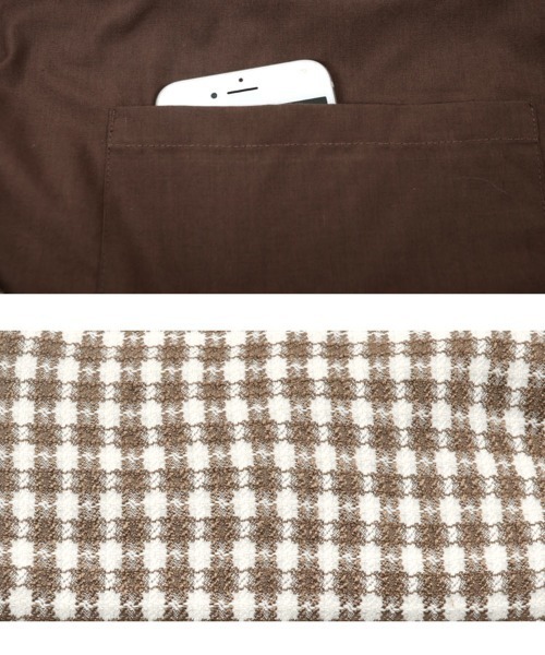 KOBE LETTUCE（コウベレタス）の「[ yuiさんコラボ ] 選べる2タイプトートバッグ[B158J]（トートバッグ・レディース・ブラウン・F）」の7枚目の写真