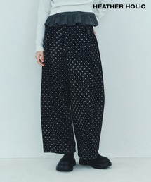 HOLiC ドットデニムワイドパンツ　604528