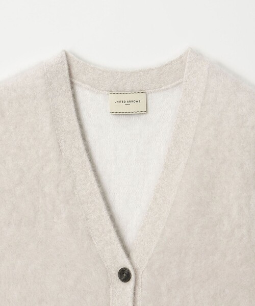 UNITED ARROWS（ユナイテッドアローズ）の「フォックスカシミヤ Vネック ベスト（ベスト・レディース・その他7/グレー系/ライトグレー・FREE）」の10枚目の写真