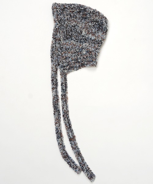 MAISON SPECIAL（メゾンスペシャル）の「Melange Balaclava/マジマジバラクラバ（ニットキャップ/ビーニー・レディース・ブラック/レッド/ブルー・FREE）」の3枚目の写真