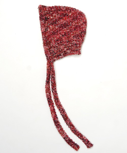 MAISON SPECIAL（メゾンスペシャル）の「Melange Balaclava/マジマジバラクラバ（ニットキャップ/ビーニー・レディース・ブラック/レッド/ブルー・FREE）」の6枚目の写真