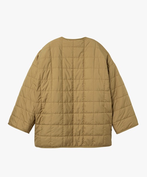 AIGLE（エーグル）の「撥水 リバーシブル キルティングボア シェルパジャケット（ブルゾン・レディース・カーキ/ダークネイビー・L/S/M/XS）」の11枚目の写真