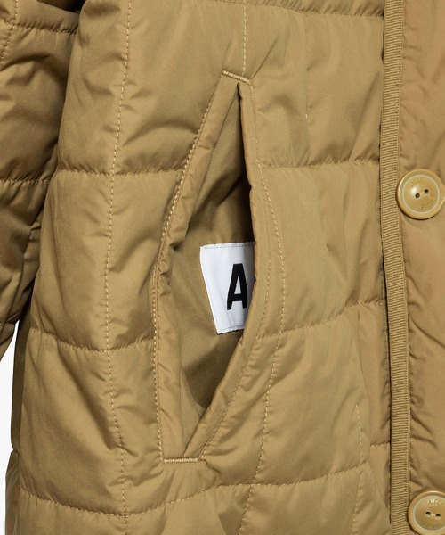 AIGLE（エーグル）の「撥水 リバーシブル キルティングボア シェルパジャケット（ブルゾン・レディース・カーキ/ダークネイビー・L/S/M/XS）」の17枚目の写真