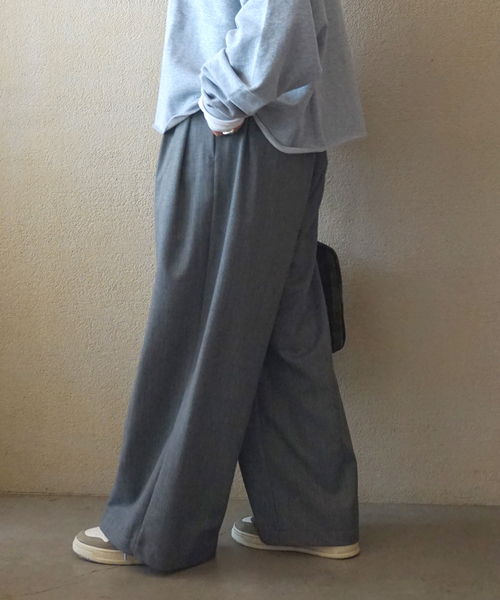 JOURNAL STANDARD LUXE（ジャーナルスタンダード　ラックス）の「TW 2タックパンツ（その他パンツ・レディース・グレー/ネイビー・SMALL/MEDIUM）」の3枚目の写真