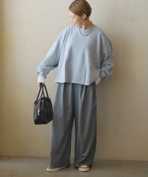 JOURNAL STANDARD LUXE（ジャーナルスタンダード　ラックス）の「TW 2タックパンツ（その他パンツ・レディース・グレー/ネイビー・SMALL/MEDIUM）」の4枚目の写真