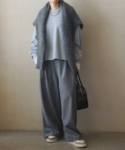 JOURNAL STANDARD LUXE（ジャーナルスタンダード　ラックス）の「TW 2タックパンツ（その他パンツ・レディース・グレー/ネイビー・SMALL/MEDIUM）」の6枚目の写真