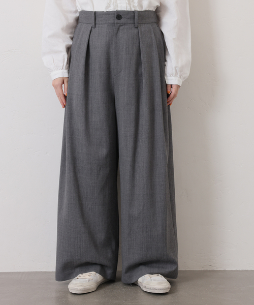 JOURNAL STANDARD LUXE（ジャーナルスタンダード　ラックス）の「TW 2タックパンツ（その他パンツ・レディース・グレー/ネイビー・SMALL/MEDIUM）」の16枚目の写真