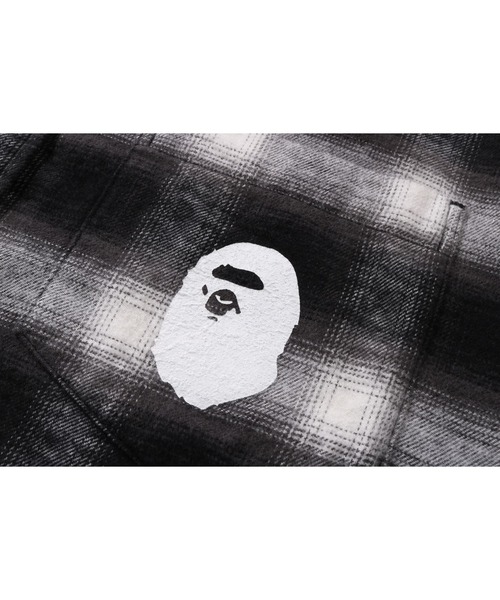 A BATHING APE（アベイシングエイプ）の「BLOCK CHECK RELAXED FIT SHIRT（シャツ/ブラウス・メンズ・ネイビー/レッド/グレー・MEDIUM/X-LARGE/SMALL/XX-LARGE/LARGE）」の7枚目の写真