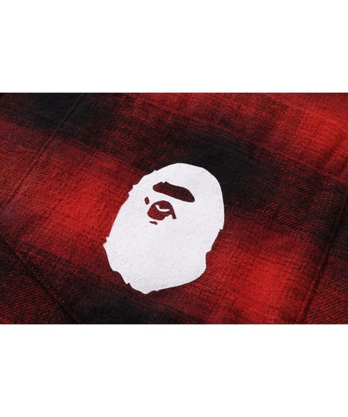 A BATHING APE（アベイシングエイプ）の「BLOCK CHECK RELAXED FIT SHIRT（シャツ/ブラウス・メンズ・ネイビー/レッド/グレー・MEDIUM/X-LARGE/SMALL/XX-LARGE/LARGE）」の9枚目の写真
