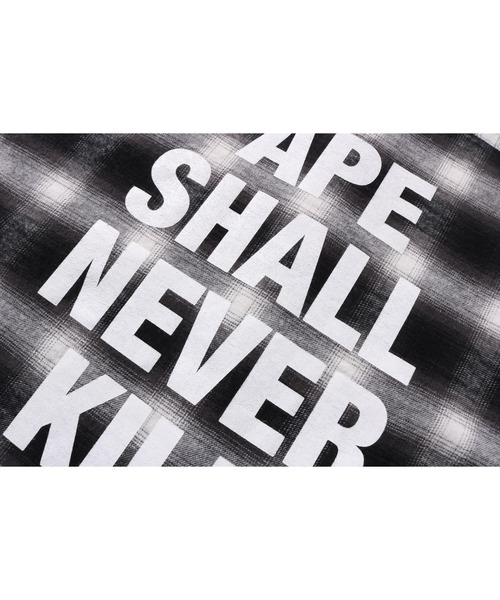 A BATHING APE（アベイシングエイプ）の「BLOCK CHECK RELAXED FIT SHIRT（シャツ/ブラウス・メンズ・ネイビー/レッド/グレー・MEDIUM/X-LARGE/SMALL/XX-LARGE/LARGE）」の10枚目の写真