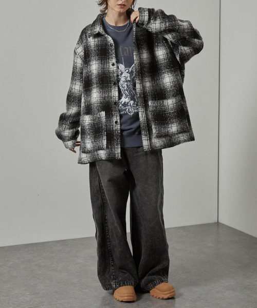 最終お値下げ　AKANE UTSUNOMIYA チェックシャツ　ジャケット 最終お値下げAKANE UTSUNOMIYA チェックシャツジャケット