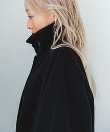 ステンカラーコクーンロングコート