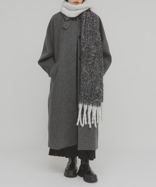 セール】ステンカラーコクーンロングコート（ステンカラーコート