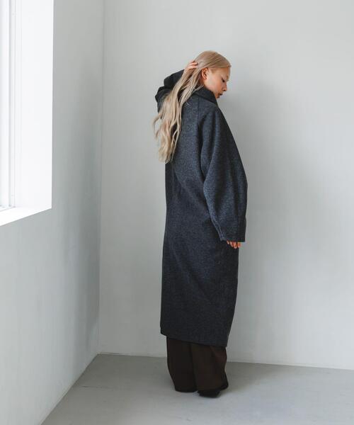 KBF（ケイビーエフ）の「ステンカラーコクーンロングコート（ステン