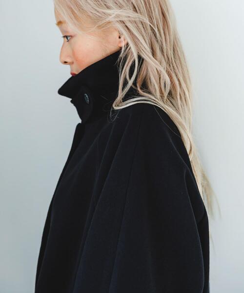 セール】ステンカラーコクーンロングコート（ステンカラーコート