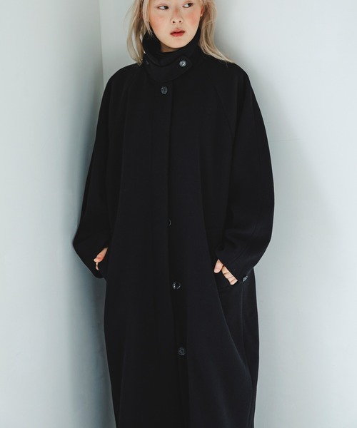 KBF（ケイビーエフ）の「ステンカラーコクーンロングコート