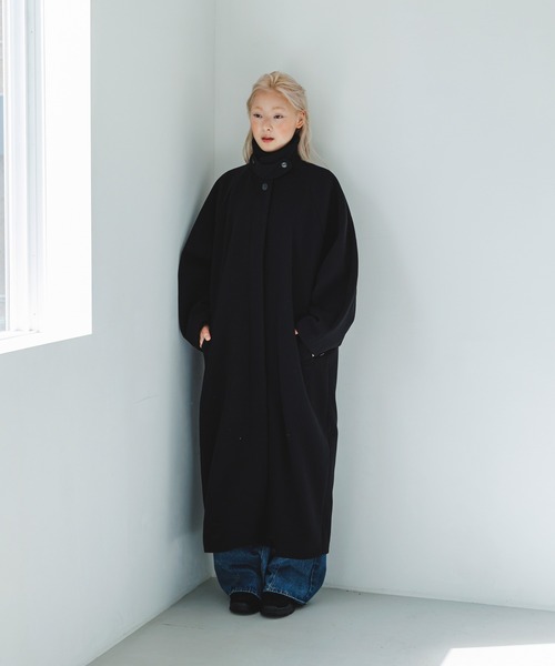 KBF（ケイビーエフ）の「ステンカラーコクーンロングコート