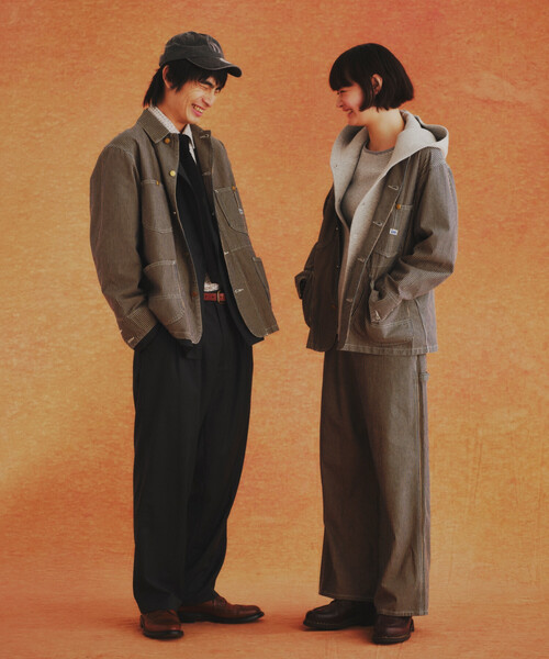 FREAK'S STORE（フリークスストア）の「Lee × FREAK'S STORE/リー 別注 LOCO JACKET/別注 ロコジャケット/カバーオール（カバーオール・レディース・ネイビー/サックスブルー/その他・ﾌﾘ-）」の5枚目の写真