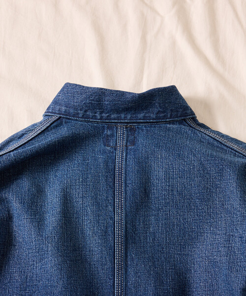 FREAK'S STORE（フリークスストア）の「Lee × FREAK'S STORE/リー 別注 LOCO JACKET/別注 ロコジャケット/カバーオール（カバーオール・レディース・ネイビー/サックスブルー/その他・ﾌﾘ-）」の21枚目の写真