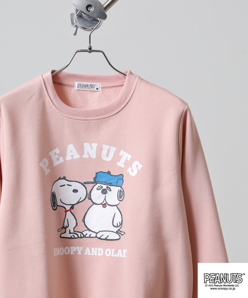 PEANUTS プリント裏起毛トレーナー（スウェット）｜PEANUTS
